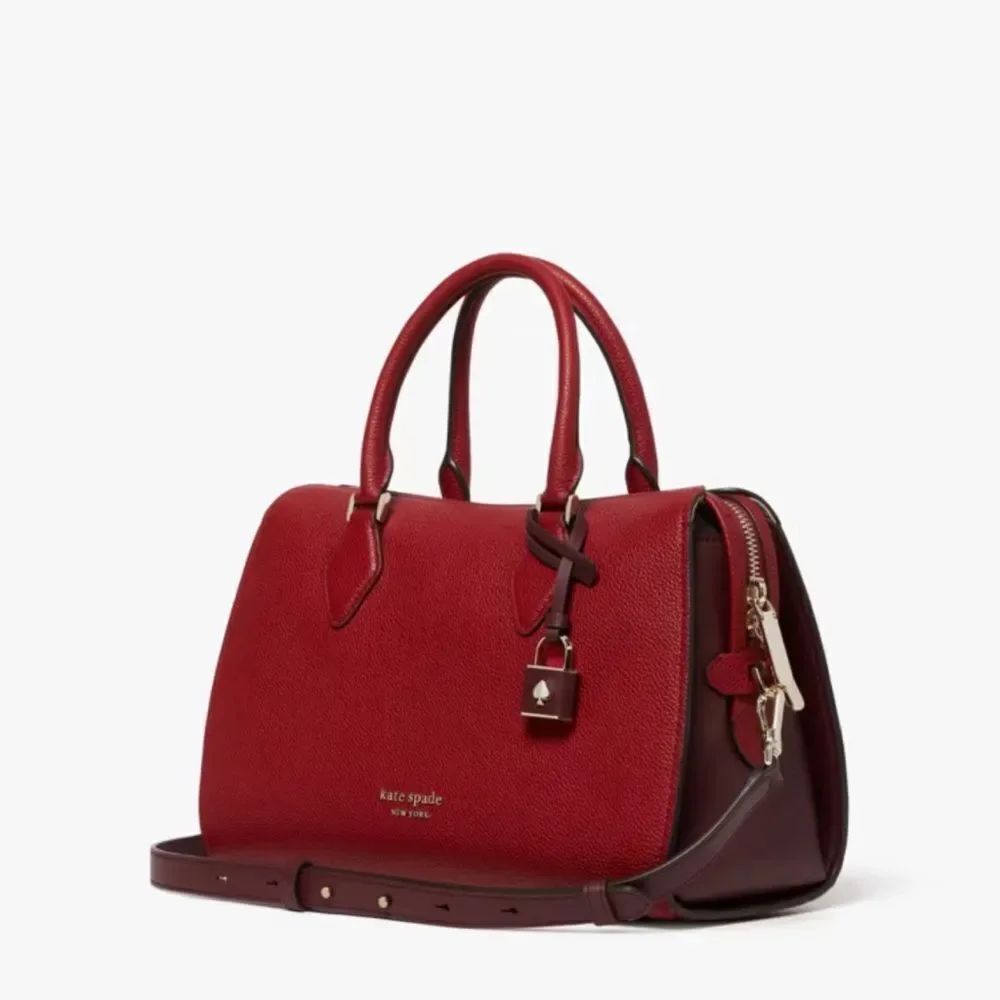 Kate Spade Red ZIP CODE Medium Satchel bag *NEW* *VINTAGE*